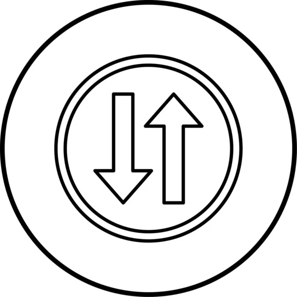 Vector Illustration Arrows Icon — Stock Vector