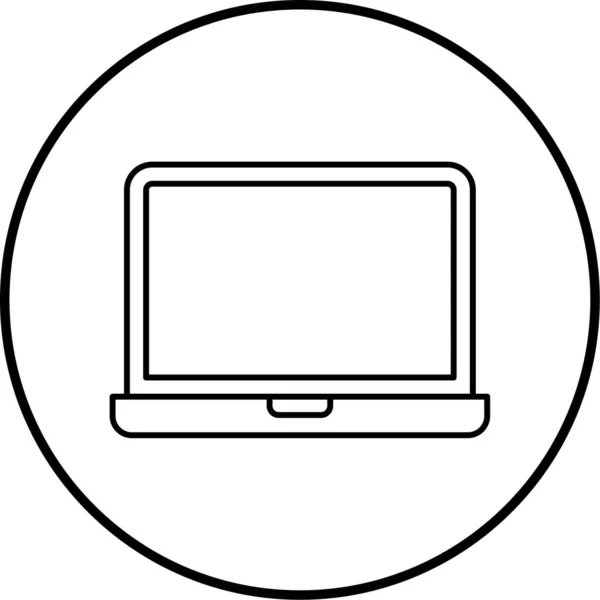 Ilustração Ícone Laptop Vetorial — Vetor de Stock