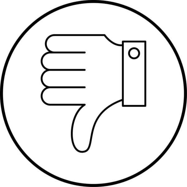 Thumb Web Icon Simple Illustration — стоковый вектор
