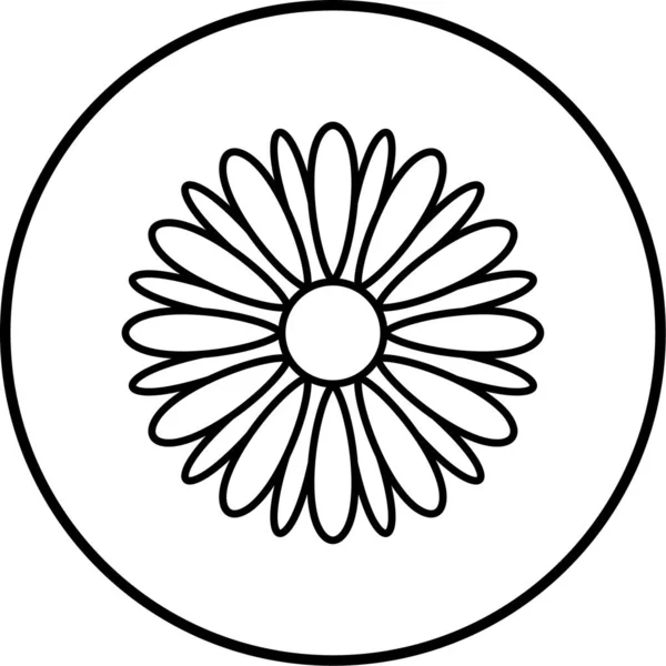 Çiçek. Web simgesi basit illüstrasyon