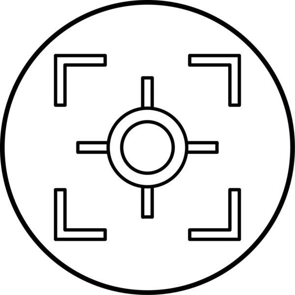 Ikona Celu Ilustracja Wektora — Wektor stockowy
