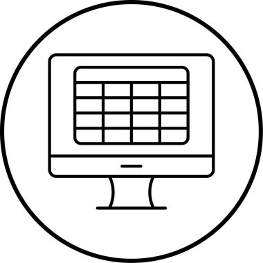 seo modern simgesinin vektör illüstrasyonu