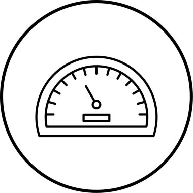 Moda biçimi izole edilmiş arkaplanda hız göstergesi simgesi