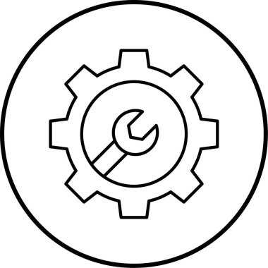 Ayarlama. Web simgesi basit illüstrasyon