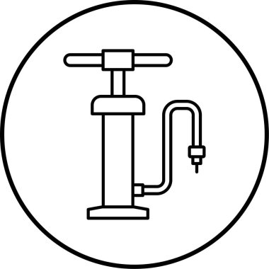 Bir bisiklet simgesinin vektör illüstrasyonu