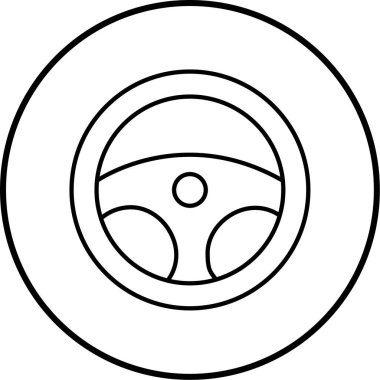 Direksiyon simgesi, vektör illüstrasyonu