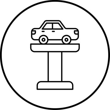 - Araba. Web simgesi basit illüstrasyon