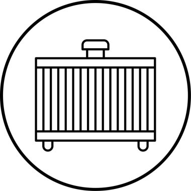 Modern havaalanı simgesinin vektör illüstrasyonu