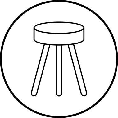 Bir tablo simgesinin vektör illüstrasyonu