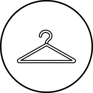 askı simgesi vektör illüstrasyonu