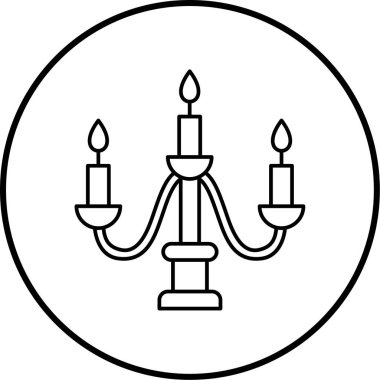 Mumlar. Web simgesi basit illüstrasyon