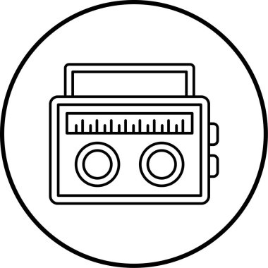 Müzik. Web simgesi basit illüstrasyon