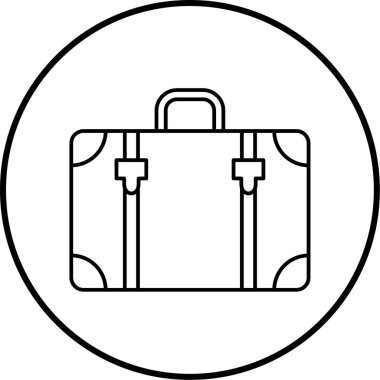 Seyahat ve turizm simgesinin vektör illüstrasyonu