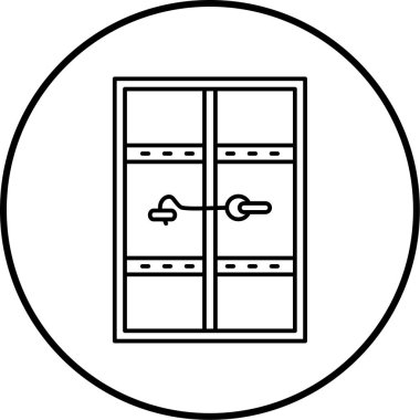 Pencere. Web simgesi basit illüstrasyon