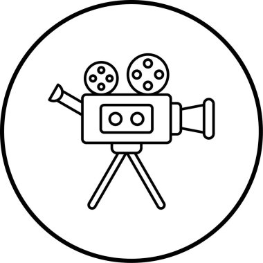 Sinema. Web simgesi basit tasarım