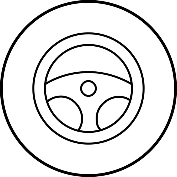 Dorering Wheel Icon Vector Illustration — 스톡 벡터