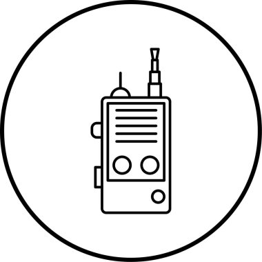 Cep telefonu simgesinin vektör illüstrasyonu