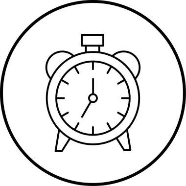 Saat. Web simgesi basit illüstrasyon