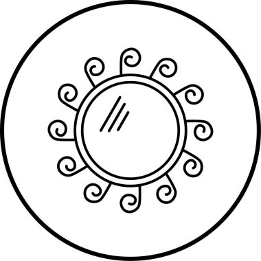 vektör dekor simgesi illüstrasyonu