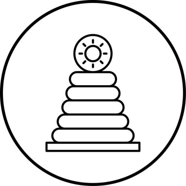 Oyuncaklar. Web simgesi basit illüstrasyon