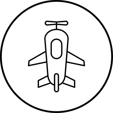Uçak. Web simgesi basit illüstrasyon
