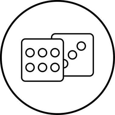 zar simgesi vektör illüstrasyonu