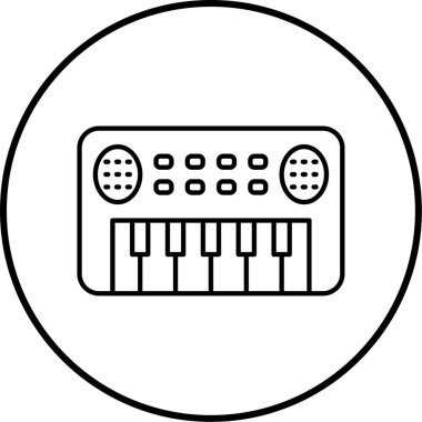 Sentezleyici. Web simgesi basit illüstrasyon