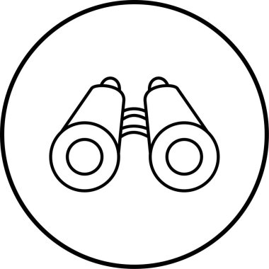 Dürbün. Web simgesi basit illüstrasyon