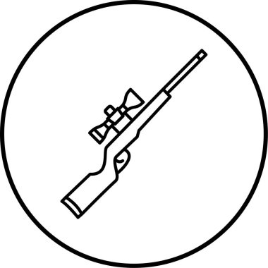 Bir silah simgesinin vektör illüstrasyonu