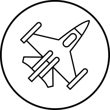 Uçak. Web simgesi basit illüstrasyon