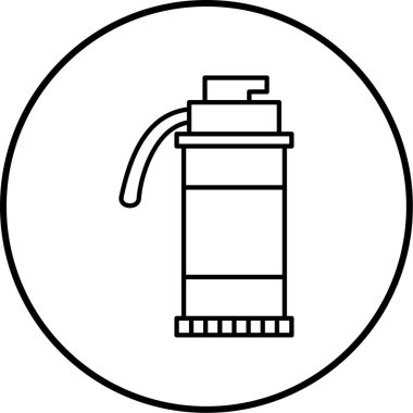 Modern siyah simgenin vektör illüstrasyonu