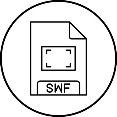 dosya biçimi simgesi, vektör illüstrasyonu