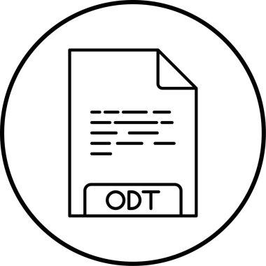 dosya biçimi simgesi, vektör illüstrasyonu