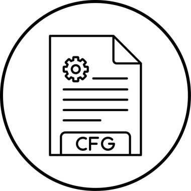 dosya biçimi simgesi, vektör illüstrasyonu