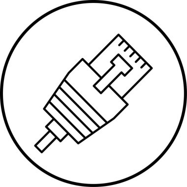 Modern usb simgesinin vektör illüstrasyonu