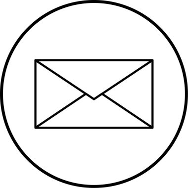 E- posta simgesi vektör illüstrasyonu