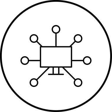 seo modern simgesinin vektör illüstrasyonu