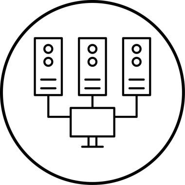 seo modern çizgi simgesinin vektör illüstrasyonu