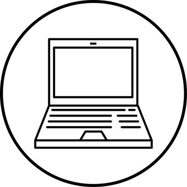 Bilgisayar. Web simgesi basit illüstrasyon