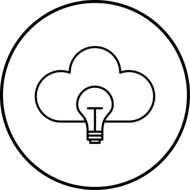 Bulut. Web simgesi basit tasarım