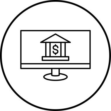 vektör lcd düz tasarım simgesi