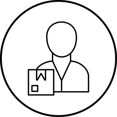 Erkek ve kadın ikonunun vektör illüstrasyonu