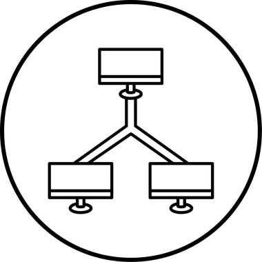 vektör lcd simgesi illüstrasyonu