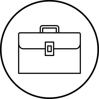 evrak çantası simgesi, vektör illüstrasyonu