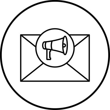 E- posta iletisi için vektör simgesi