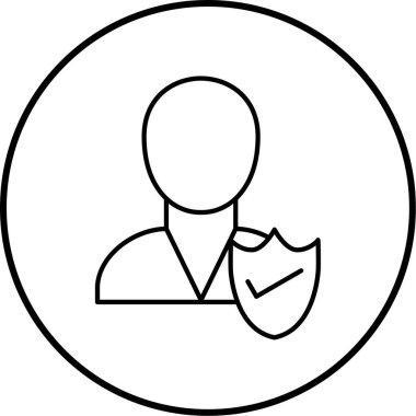 kullanıcı. Web simgesi basit illüstrasyon