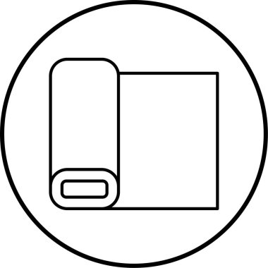 Modern siyah simgenin vektör illüstrasyonu