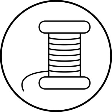 İplik. Web simgesi basit illüstrasyon