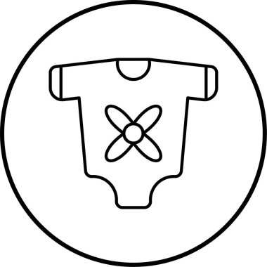 Bir bebek simgesinin vektör illüstrasyonu