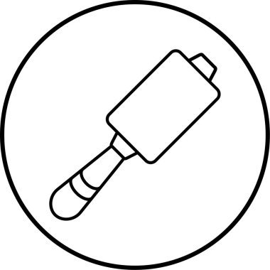 Modern siyah simgenin vektör illüstrasyonu